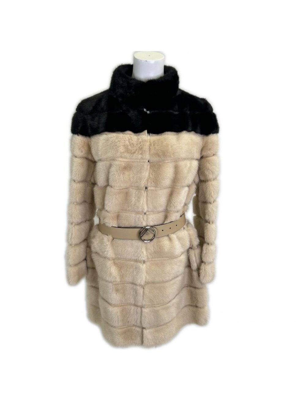 Fendi Waist Belt Mink 38 Jacket